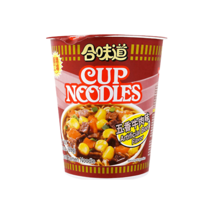 Fideos Nissin Cup - Sabor artificial a pollo