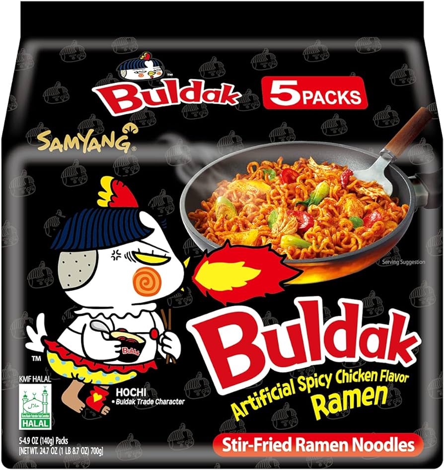 5 Pack Spicy Chicken Ramens