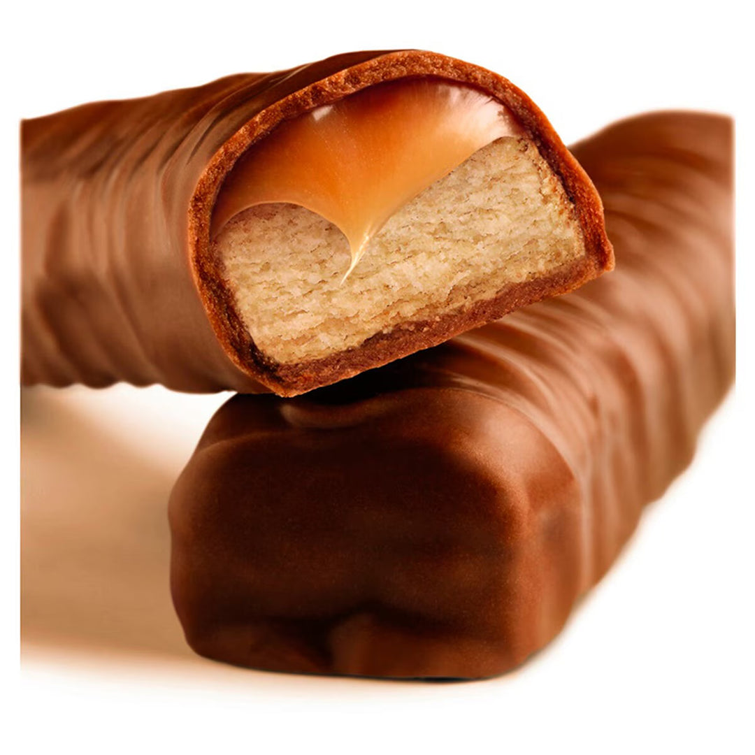 Barras de galleta de chocolate Twix: tamaño compartido