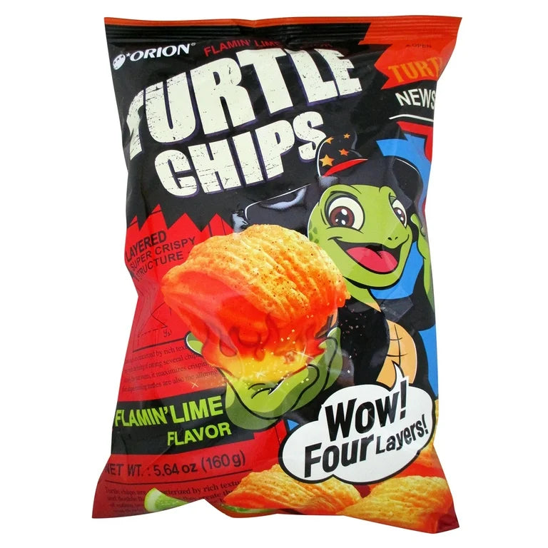 Turtle Chips Flamin’ Lime