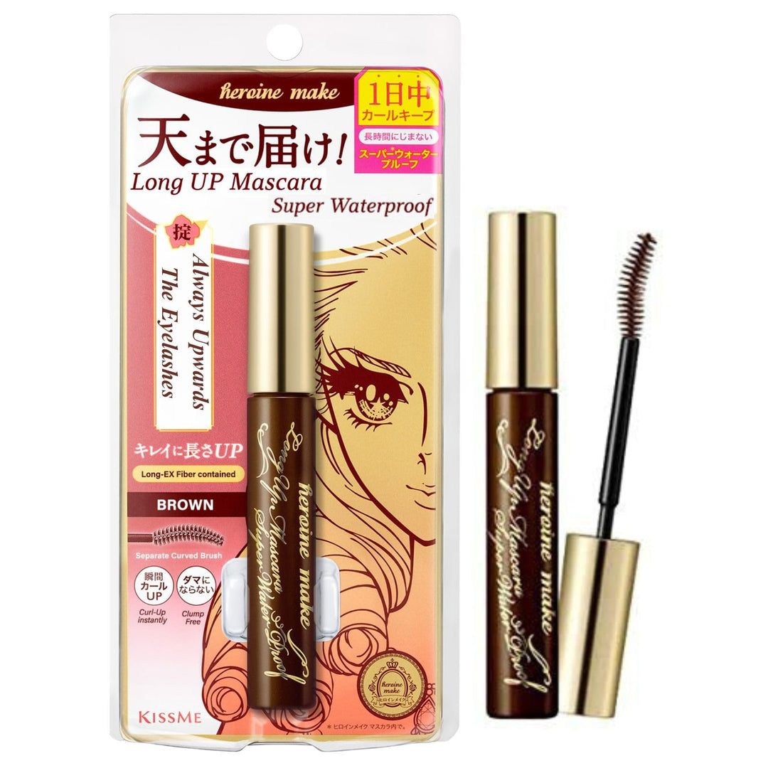 KISS ME Heroine Make Long Up Mascara - Brown #2 Waterproof