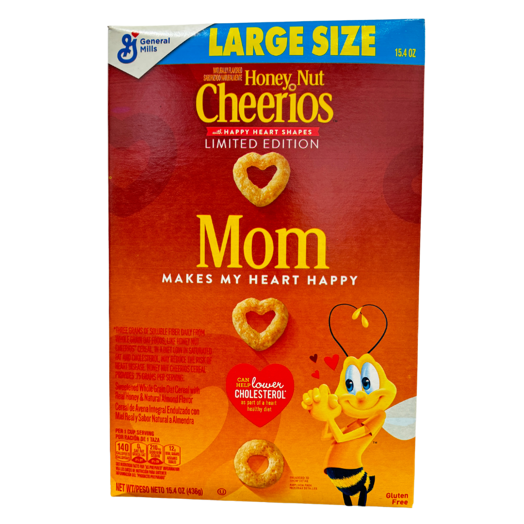 Honey Nut Cheerios Cereal -Limited Edition Happy Hearts Shape