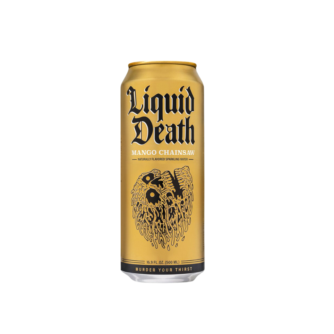 Liquid Death: Mango Chainsaw 16.9oz Can