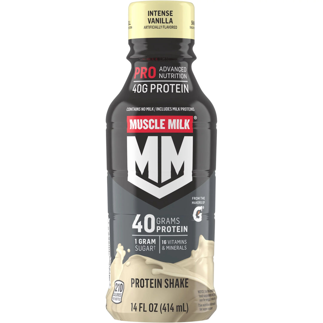 Muscle Milk Pro 高级营养蛋白奶昔，浓郁香草味