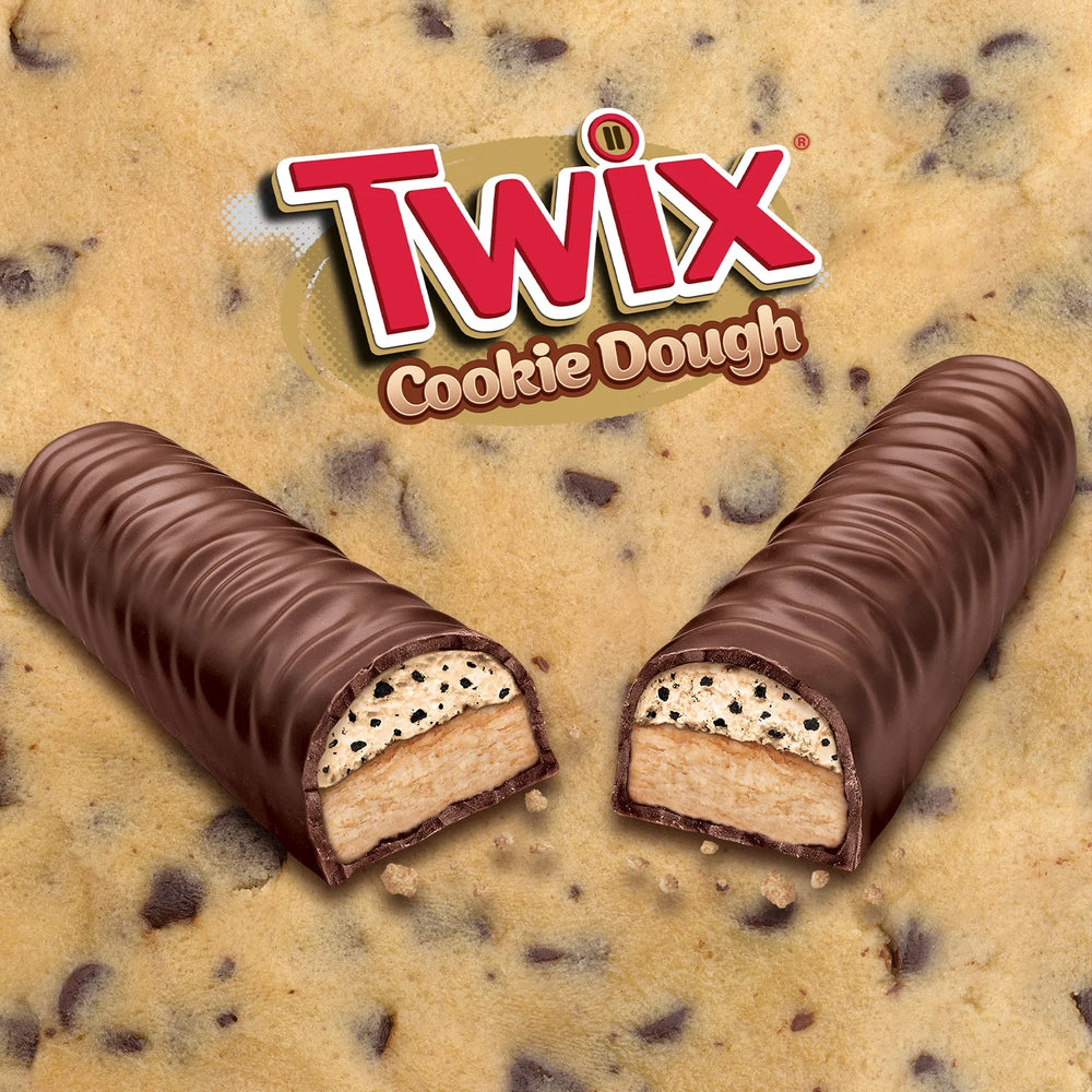 Twix Cookie Dough Chocolate Cookie Bars Detail