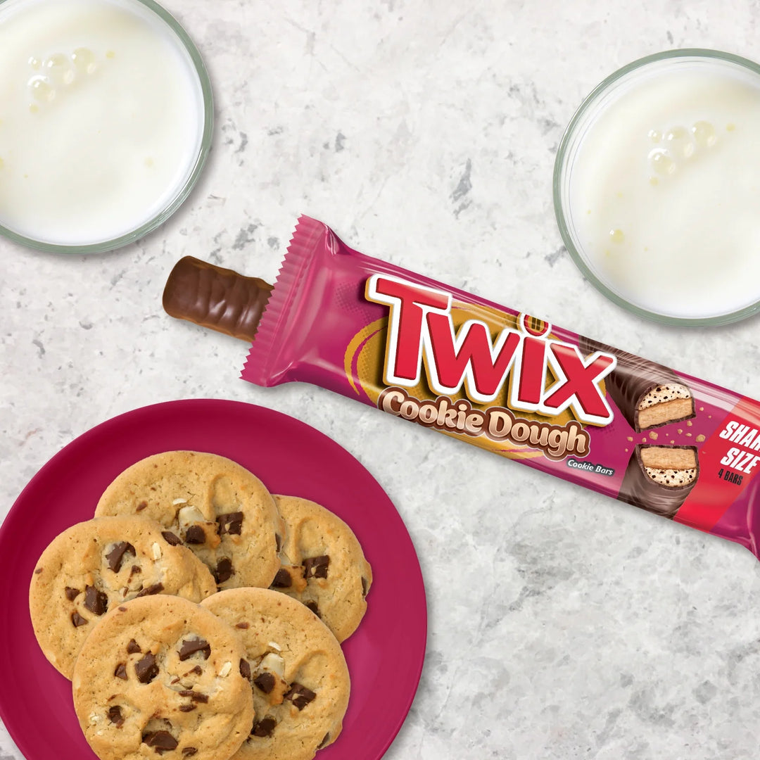 Twix Cookie Dough Chocolate Cookie Bars Lifestyle