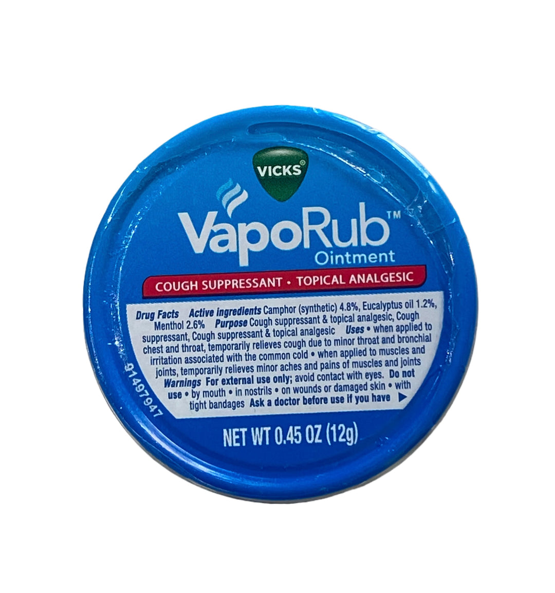 Vicks Vaporub Cough Suppressant Topical Ointment