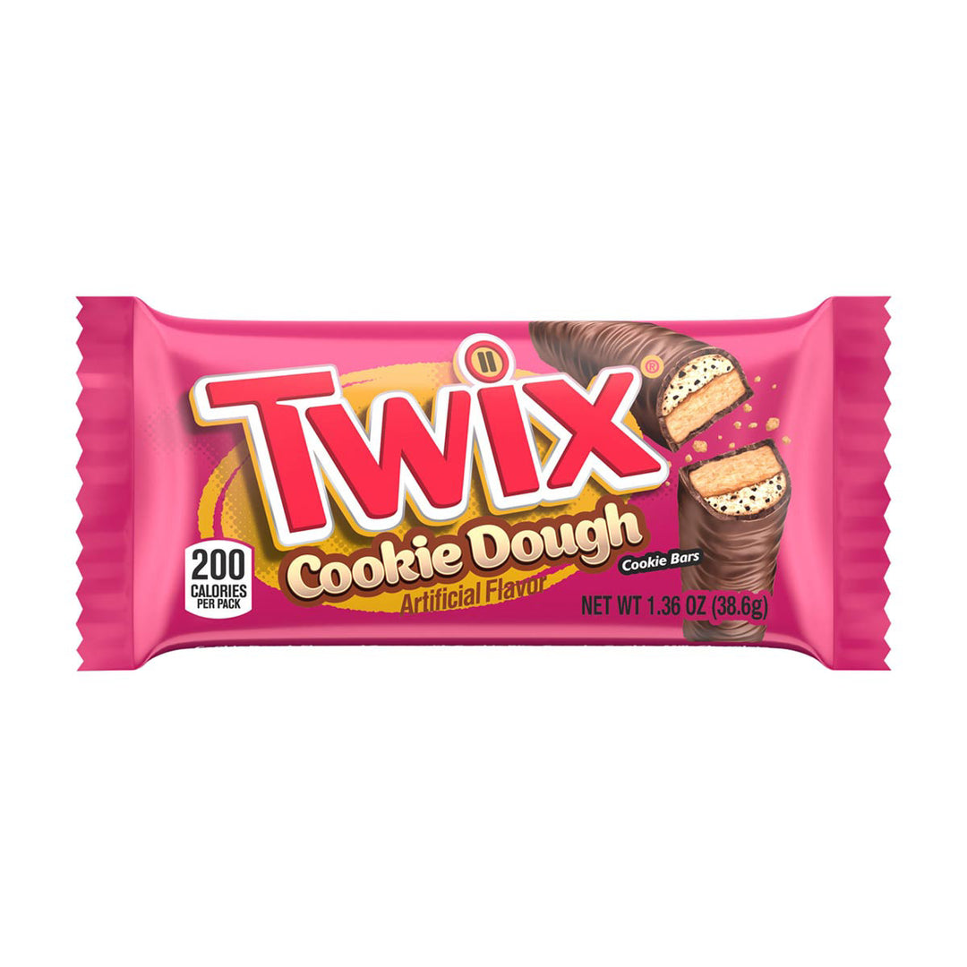 Barras de galletas de chocolate con masa para galletas Twix